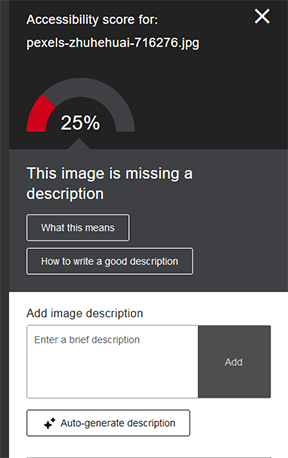 Fixing image 